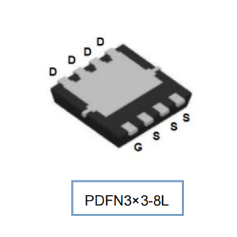 30A 30V N-channel โหมดเพิ่มประสิทธิภาพ MOSFET DH081N03R DFN3*3-8